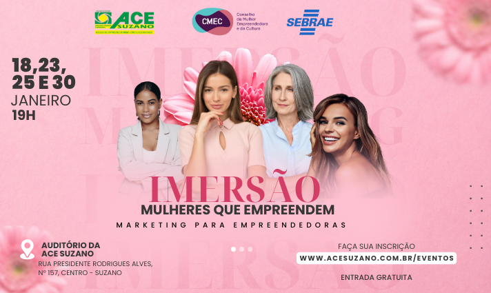 Notícia: ACE Suzano promove série de palestras sobre empreendedorismo para mulheres
