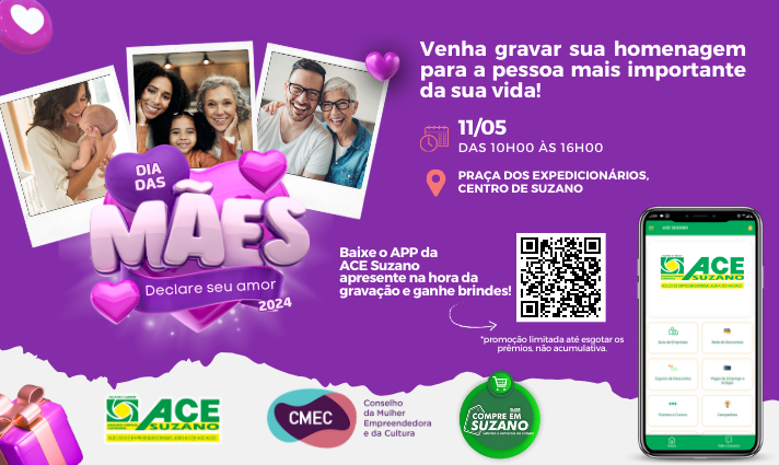 Notícia: ACE Suzano promove ação especial de Dia das Mães neste sábado